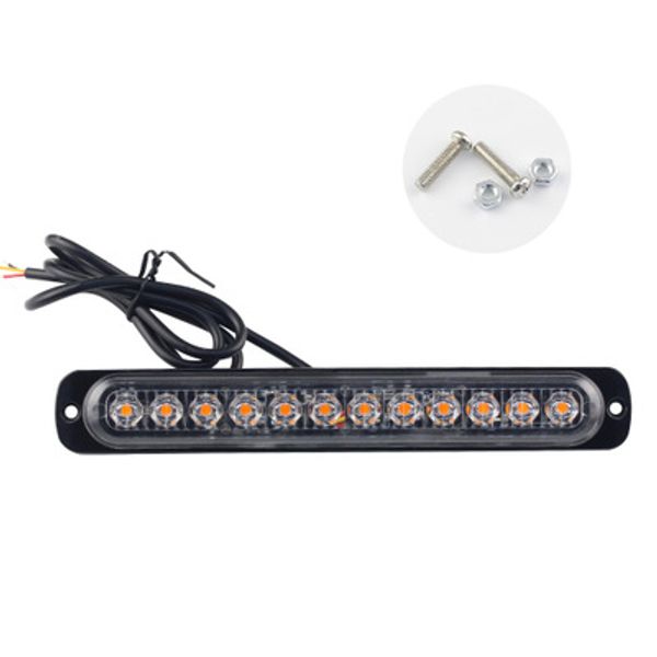 12v 24V Truck Car 12 LED Flash Strobe Spie lampeggianti di emergenza