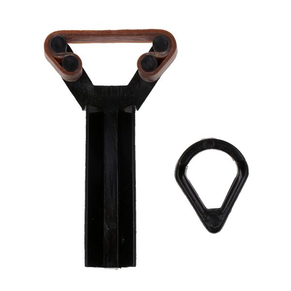 

1 piece billiards cue tip clamp for pool cue tip repair black