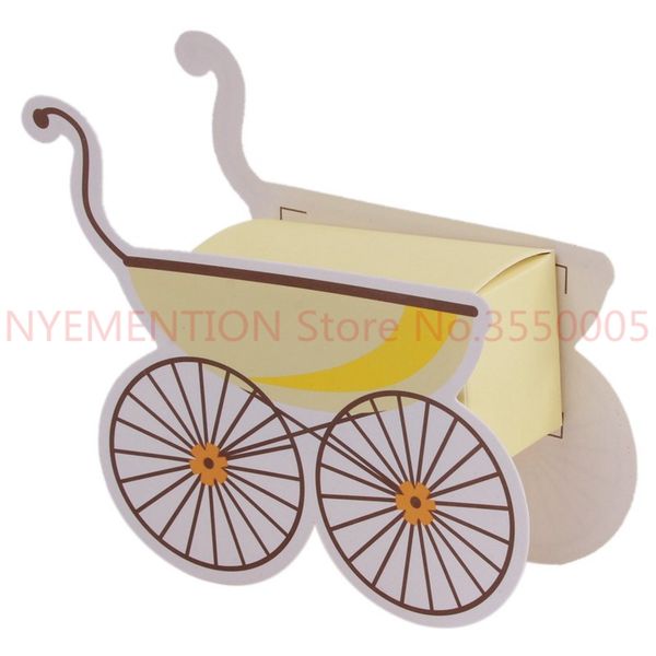 

1000pcswedding candy box stroller shape party wedding baby shower favor paper gift storage boxes party candy holders