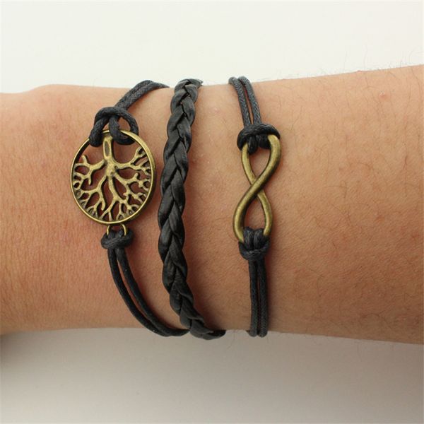 

cute layered anklets women woman charm ankle bracelet infinite tree beach bracelet, Golden;silver