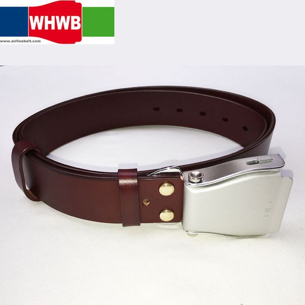 

fashion womens lady girls vintage metal buckle boho leather waist belt waistband with airline airplane aviation seatbelt buckle