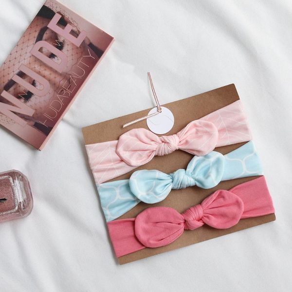 

1 set simple fashion baby girls headband bow hair band children kids headdress hair accessories g99c, Slivery;white