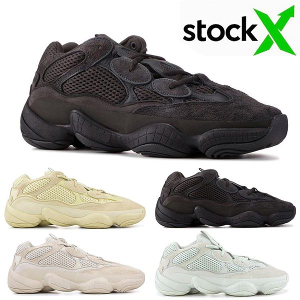 

r new bone soft vision salt wave runner 500 blush desert rat 500s super moon yellow running shoes kanye west mens women sneakers, White;red