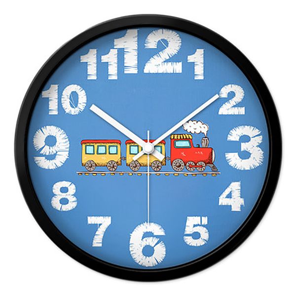 

bedroom cartoon creative wall clock children art home wall watch digital unique wanduhren selling 2019 products clocks