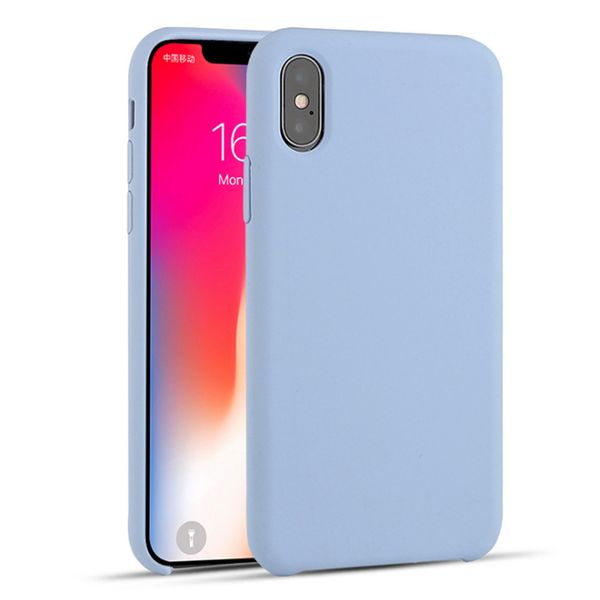 

phone case for iphone x xs xr max 7 8 plus liquid silicone covers soft tpu for iphone 6s plus cases coque