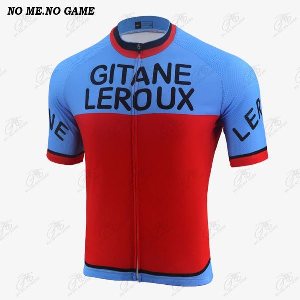 

no me no game summer vintage cycling jersey red blue road bike shirt men's short sleeve mountain bike clothing mtb jeraey, Black;red