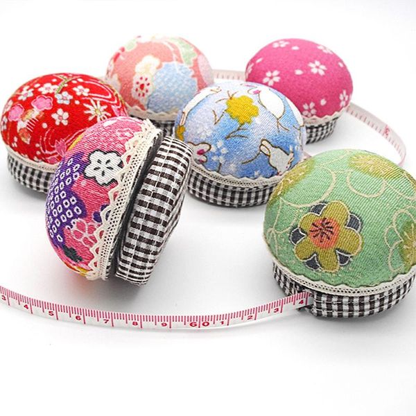 

miusie 1pc needle pin cushion+ruler handcraft tool cross stitch ball shaped sewing home fabric diy craft holder supplies ysjnb, Black