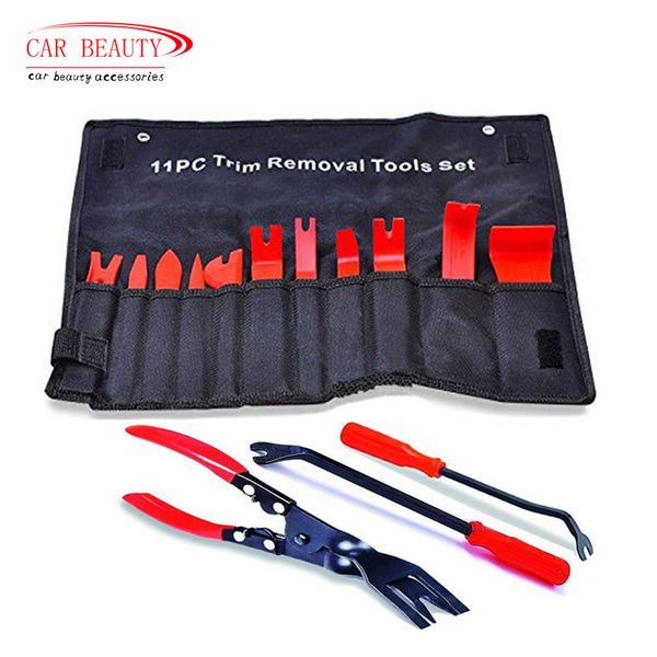 

car clips upholstery removal kit strong nylon trim tool vehicle door molding dash panel rivet buckle pliers fastener remover