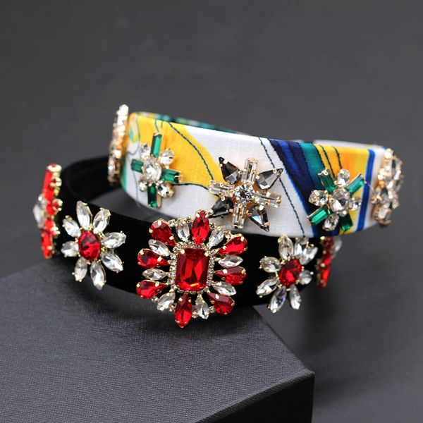 

wild fashion personality dance headband accessories jewels and geometric palace style party personalized headband 761, Golden;white
