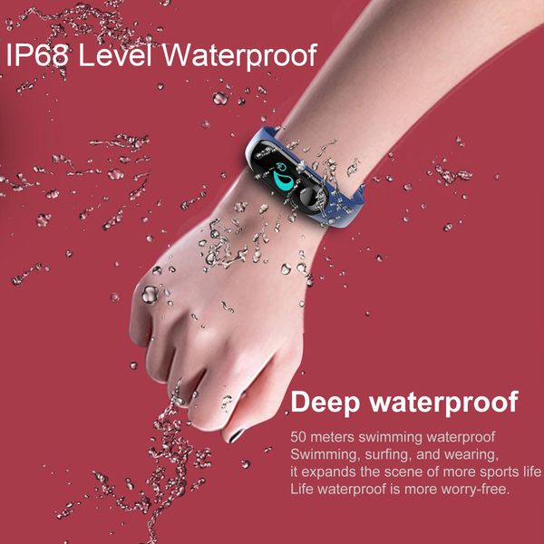 

professional waterproof smart wristband color screen sport band fitness tracker heart rate blood oxygen pressure sleep monitor