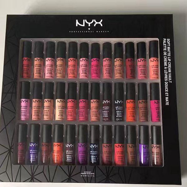 

Губная помада NYX SOFT MATTE LIP CREAM 36 шт. Жидкая губная помада Длительная увлажняющая ант