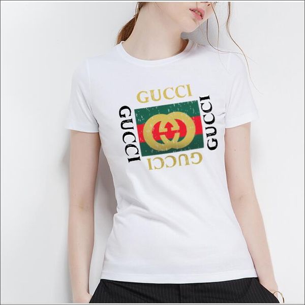 

Известная дизайнерская женская футболка Летняя футболка с короткими рукавами Дл