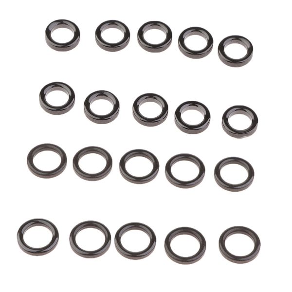 

20pc fishing rod guides diy pole tip repair rods guide eye m s