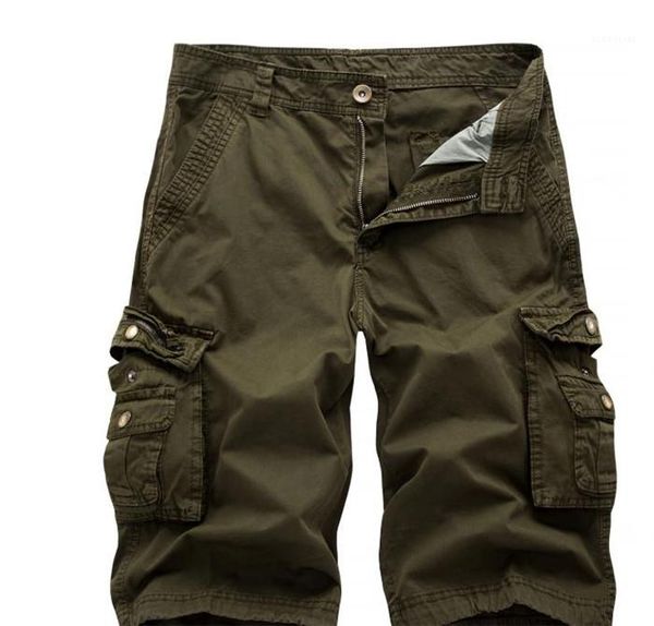 

straight button solid color females casual shorts mens knee length cargo pants teenagers summer designer pocket, White;black