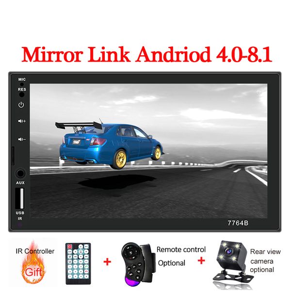 

2din car radio 7 inch touch mirrorlink android player 2 din mp5 player autoradio bluetooth rear view camera tape recorder