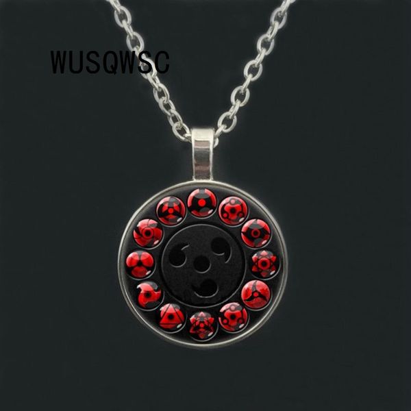 Compre Wusqwsc Japón Naruto Joyería Uchiha Sasuke Sharingan Collar Uzumaki Naruto Ojo Rojo Foto Colgante Bola De Ojos Collares Joyería A 3374 Del