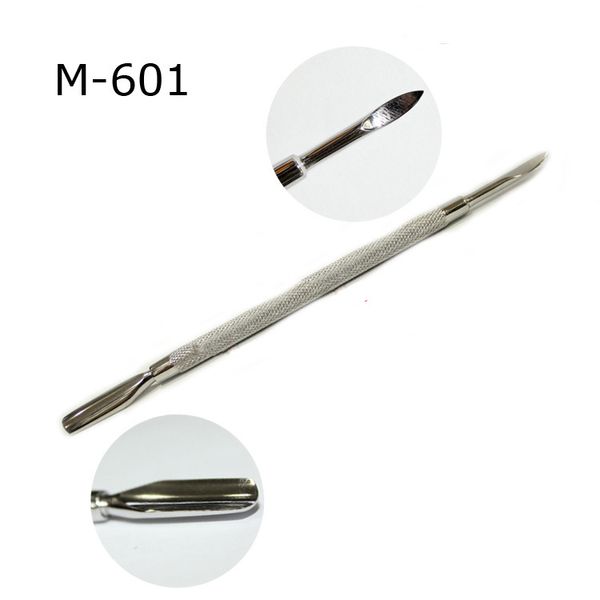 

1pcs stainless steel cuticle pusher nail art tools 2 way dead skin push remover pusher pedicure nail art manicure pedicure tool