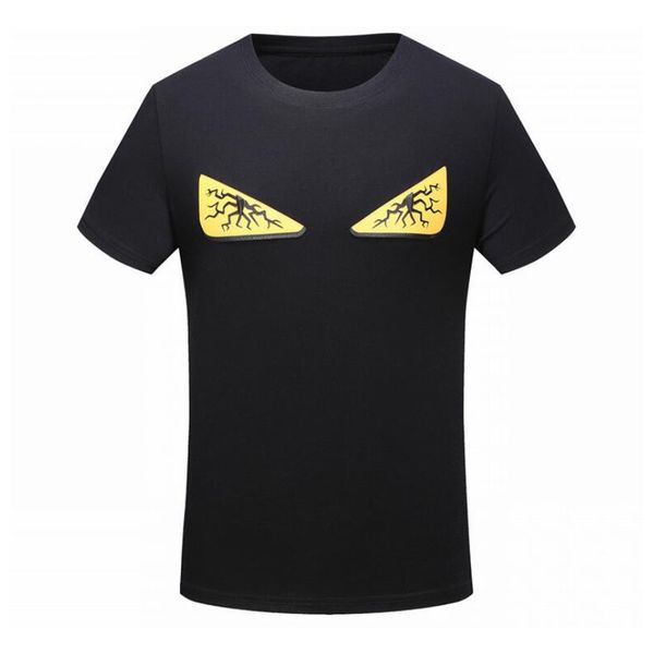 

19SS Mens Designer T Shirts Multiple Changeable Eye Printing Fashion Men Extended T Shirt Quick Dry Breathable Street Hipsters T-Shirts
