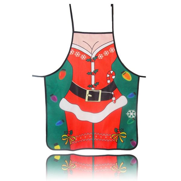 

creative chirstmas apron anti-oil kitchen cooking apron washable cosplay costume chirstmas party decor supplies