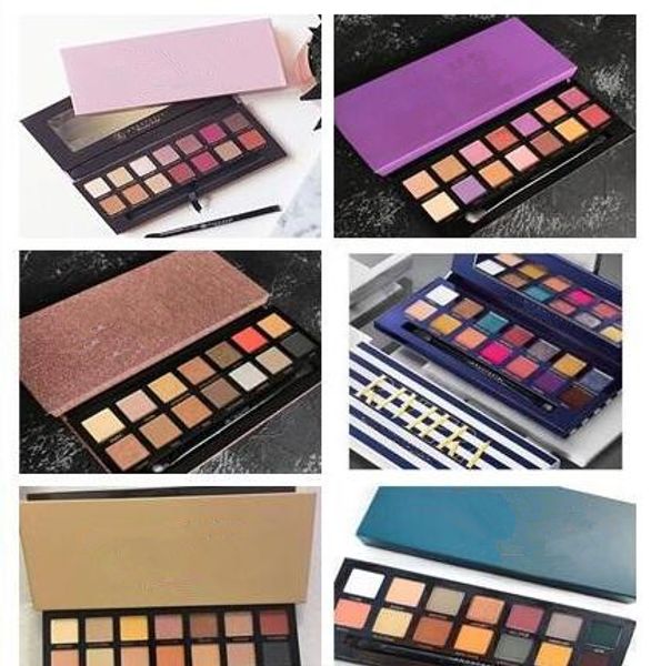 

Profe ional makeup modern eye ahdow palette 6 tyle 14 hade limited edition pink green purple eye hadow pigmented dhl hipping