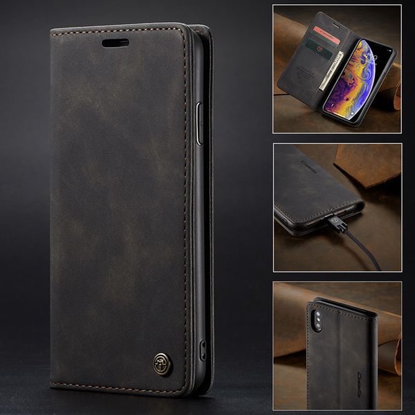 

phone case leather cover case for iphone11 x xr 8plus pu luxury protective shell with card pocket for samsung s20