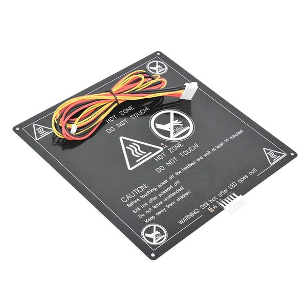 

220x220mm mk3 square heat bed build plate with led 120w 3d printer parts black
