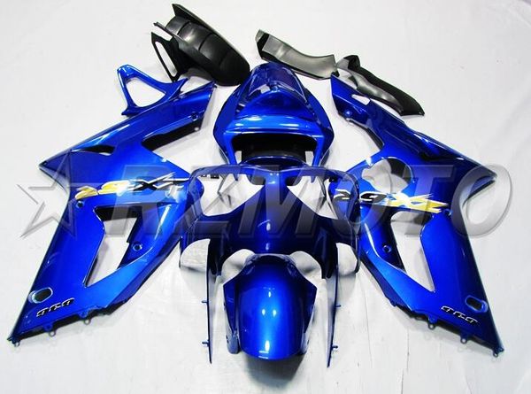

4 gifts new abs motorcycle fairings set fit for kawasaki ninja zx-6r zx6r 2003 2004 03 04 636 bodywork set blue