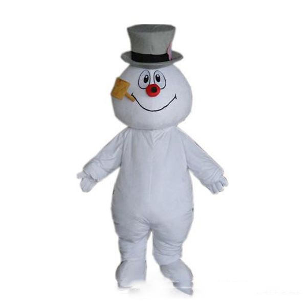 

2019 frosty snowman mascot costume walking cartoon clothing ing, Red;yellow