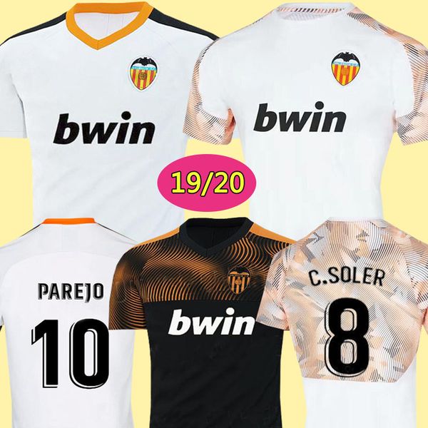 

New 2019 2020 soccer Jerseys Camiseta equipacion del 19 20 G.GUEDES C.SOLER PAREJO FGAMEIROootball Jersey Shirt