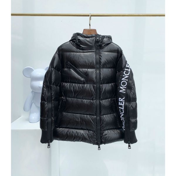 

down jackets parkas for men womens winter high-end letter printed coat men fashion warm doudoune down parkas, Black