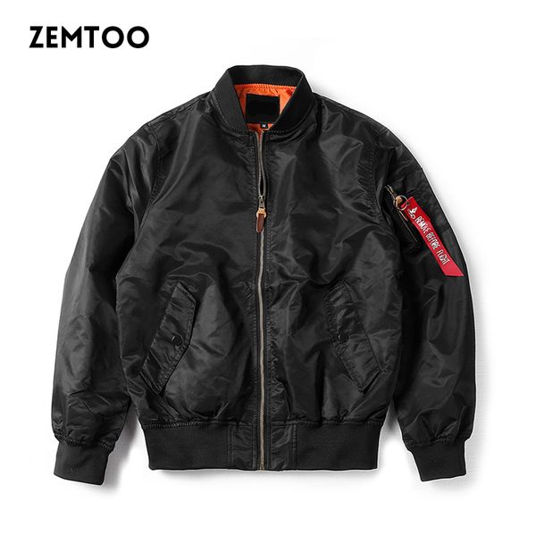

zemtoo bomber jacket 2018 spring autumn fashion men armygreen casual baseball jacket brand veste homme men polit outwear, Black;brown