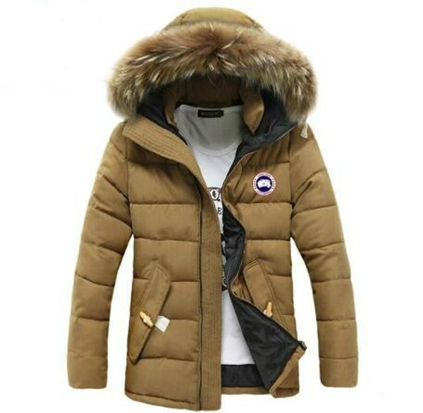 

2019 winter fourrure down parka homme ja en chaqueta outerwear big fur hooded fourrure manteau canada down jacket coat hiver doudoune 01