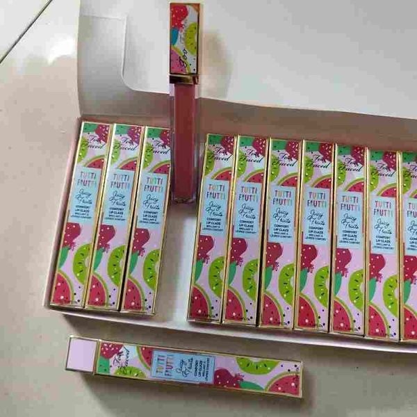 

makeup lipstick tutti frutti fruit glitter lip gloss juicy fruits comfort lip glaze faced 12pcs/set ing