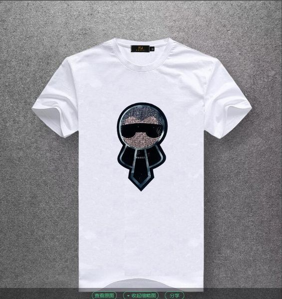 

2019ss новой мода мужчина севера черной белой серая футболка письмо printed o-образный вырез с коротким рукавом лицо повседневного top тис m, White;black