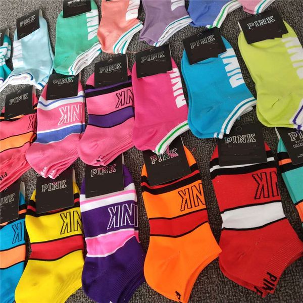 

Pink Ankle Socks Love Nylon Quick Drying Carboard Sports 10 Pairs Short Sock Girls Women Sports Socks Pink Stockings With Tags
