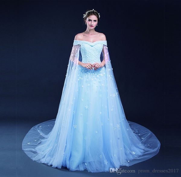 

2020 new plus size wedding dress light blue flowers pearls sequins vestido de novia sweetheart bridal gowns, White