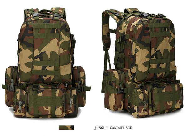 

50l акиекий Ѭкзак 4 в 1 военн ђмка аѬмии Ѭкзак Ѭкзак molle окѬого поѬ 