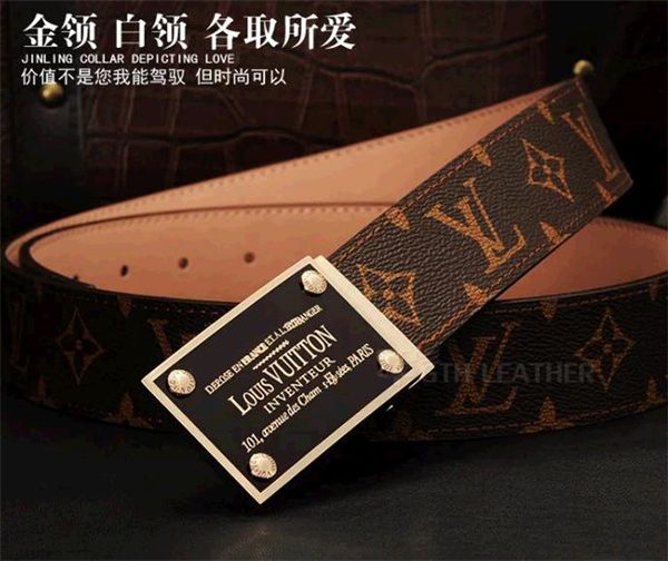 

2020 новый дизайнерский ремень булавочная пряжка кожаные ремни lv для мужчин роскошные мужские дизайнерские ремни хорошее качество поясной р, Black;brown