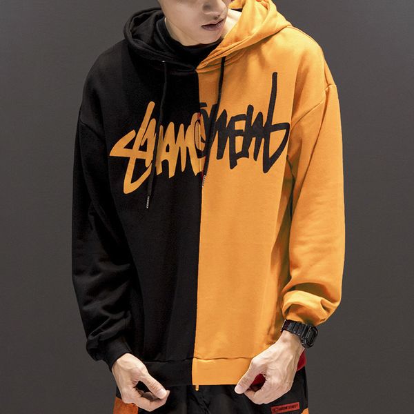 

2019 super hip-hop chao brand yin-yang coloured ghost claw grab mark hat guard loose and fleece, Black