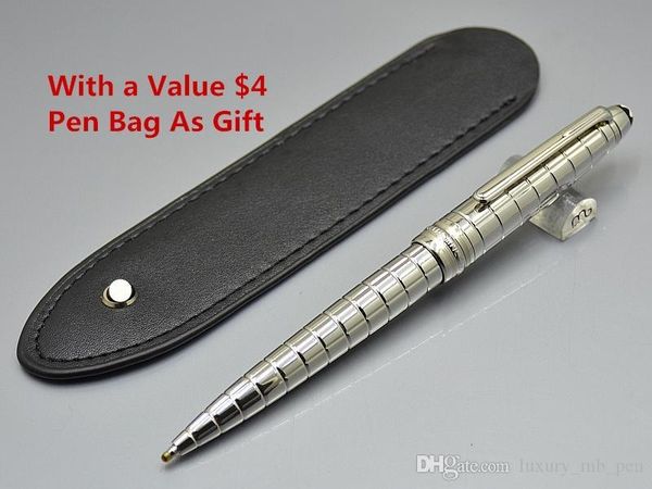 

send 1 leather bag - meisterstcek 163 ballpoint pen ball point pen school office supplies with monte brands serial number, Blue;orange