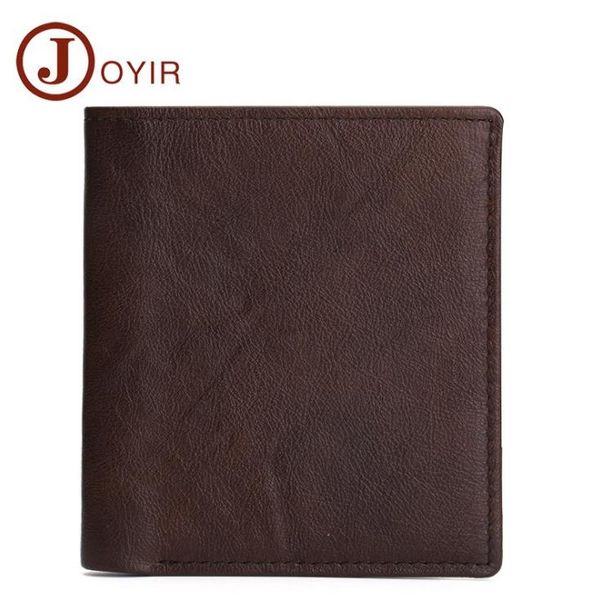 

european and american trend men's wallets first layer leather leather men's bags business wallet cross-border explosion models thi, Red;black