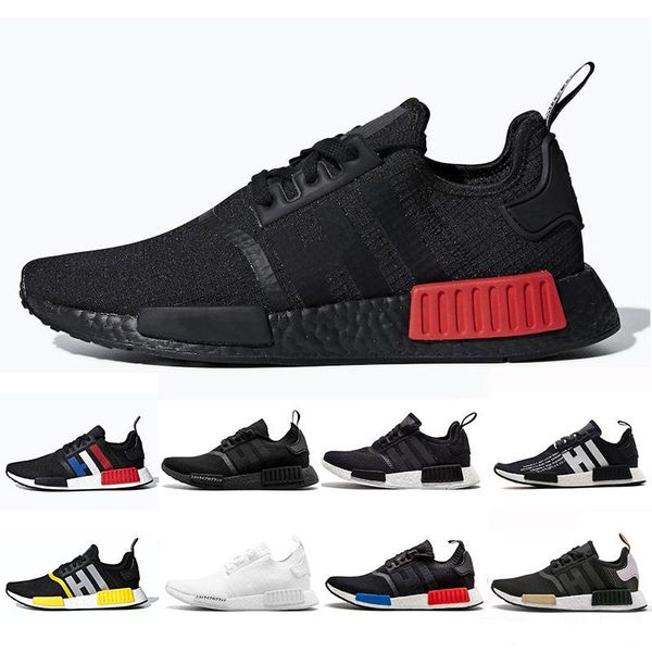 

2019 bred nmd r1 runner primeknit atmos thunder nmds xr1 men women running shoes oreo military green red marble sports sneakers