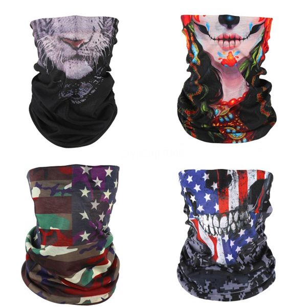 

s1p2l er cant breathe bandana face i outdoor breathable anti dust skull scarf cycling mask protective skull scarf magic masks#961, Blue;black