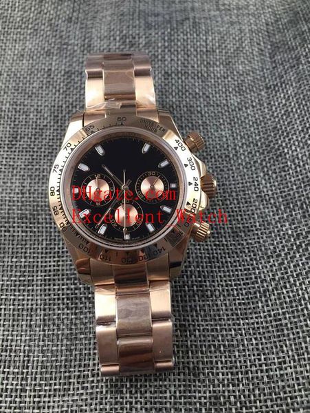 

5 colour quality mens watches 40 mm 116505 116508 116503 116500ln 18k rose gold asia 2813 movement automatic mens watch watches christmas, Slivery;brown