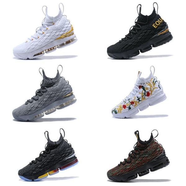 

colors shoes basketball fifteen black white university red blue grey oreo mens shoes sneakers trainers with box us7-12
