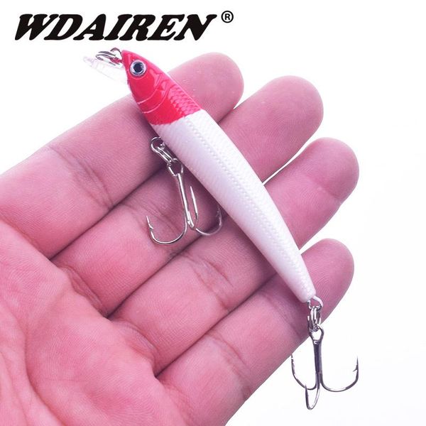

1pcs minnow fishing lures 75mm 5.5g ater fishing bait artificial hard baits bass crankbait fishing tackle accessories xgtvo