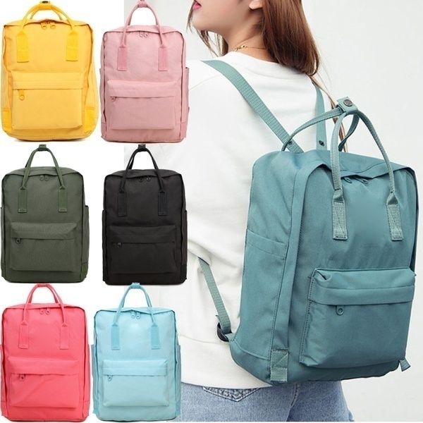 

классический водонепроницаемый рюкзак плеча canvas schoolbag студент campus отдыха учиться в россии