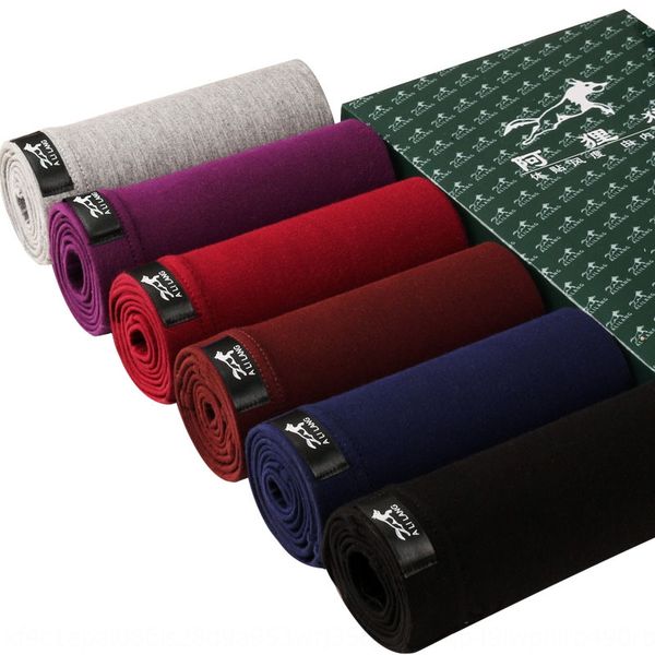 

6 gift underpants and box men's underwear mid-waist u-shaped breathable boxer underwear price, Black;white