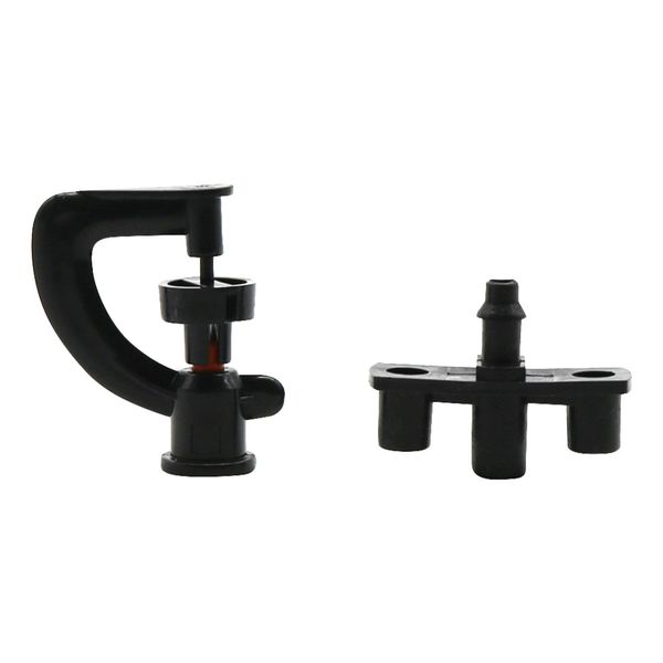 

360 degree garden micro irrigation adjustable sprinkler heads with barbed connector gardening tools and equipment 200 pcs