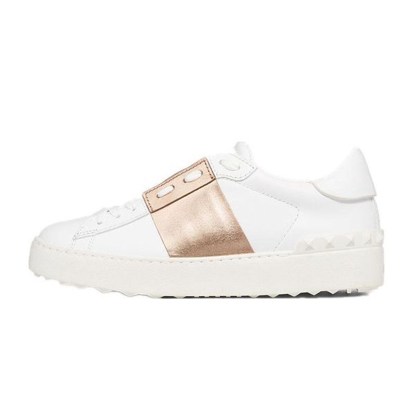 

new arrival designer shoes white black red fashion mens women leather casual shoes open low sports sneakers size 35-46 n1